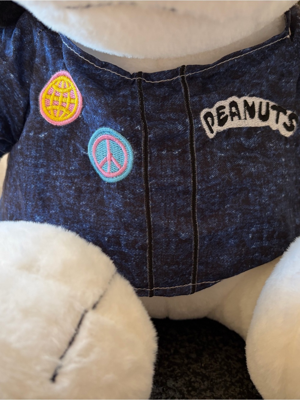 SNOOPY 17 inch Plush with Flappy Ears and Flying Ace Pilot Outfit -NWOT - Picture 3 of 5